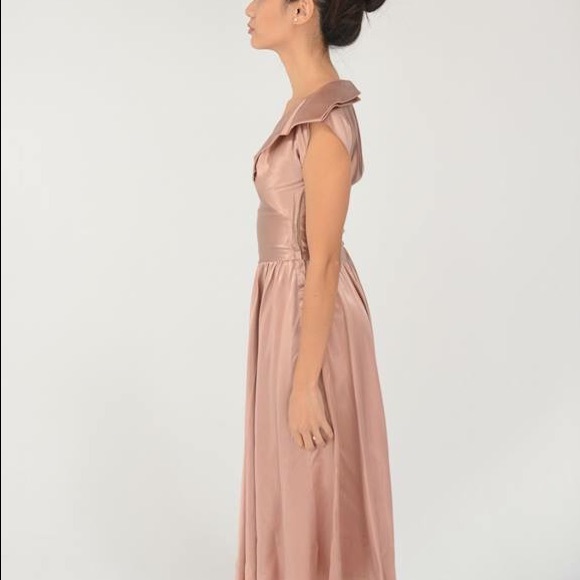 Vintage 1940s Dusty Pink Gown - Picture 6 of 11